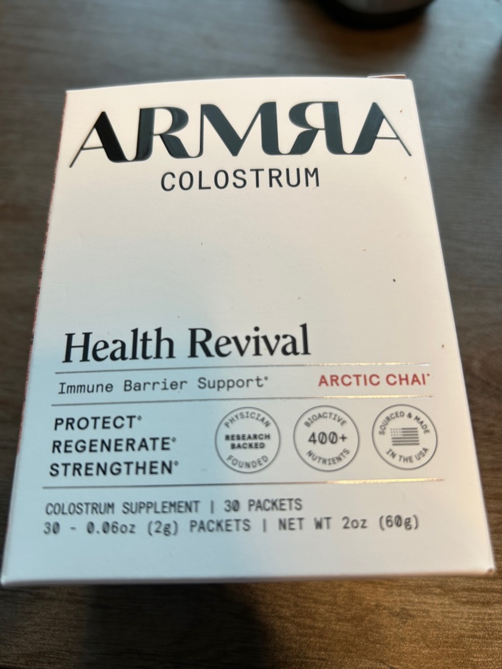 ARMRa Colostrum Health Revival Arctic Chai - Immune Support